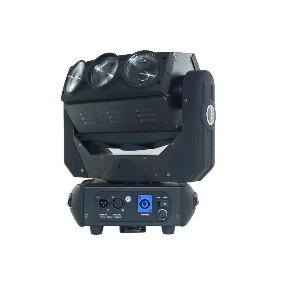 Faro Discoteca Testa Mobile 9 LED 360 Gradi RGBW Moving Head Light PROIETTORE