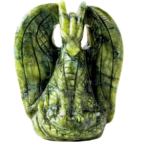 Apengshi Dragon Statue Natural Green...