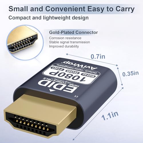 Adaptador HDMI Dummy Plug AviWrap AviWrapA03 miniatura 5