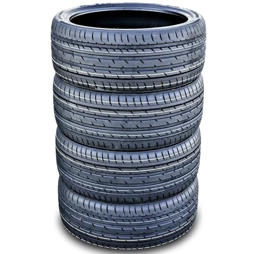 Set of 4 (FOUR) Haida LECP HD927 Summer Passenger Car High Performance Radial Tires-225/40R19 225/40ZR19 225/40/19 225/40-19 93W Load Range XL 4-Ply BSW Black Side Wall UTQG 340AA