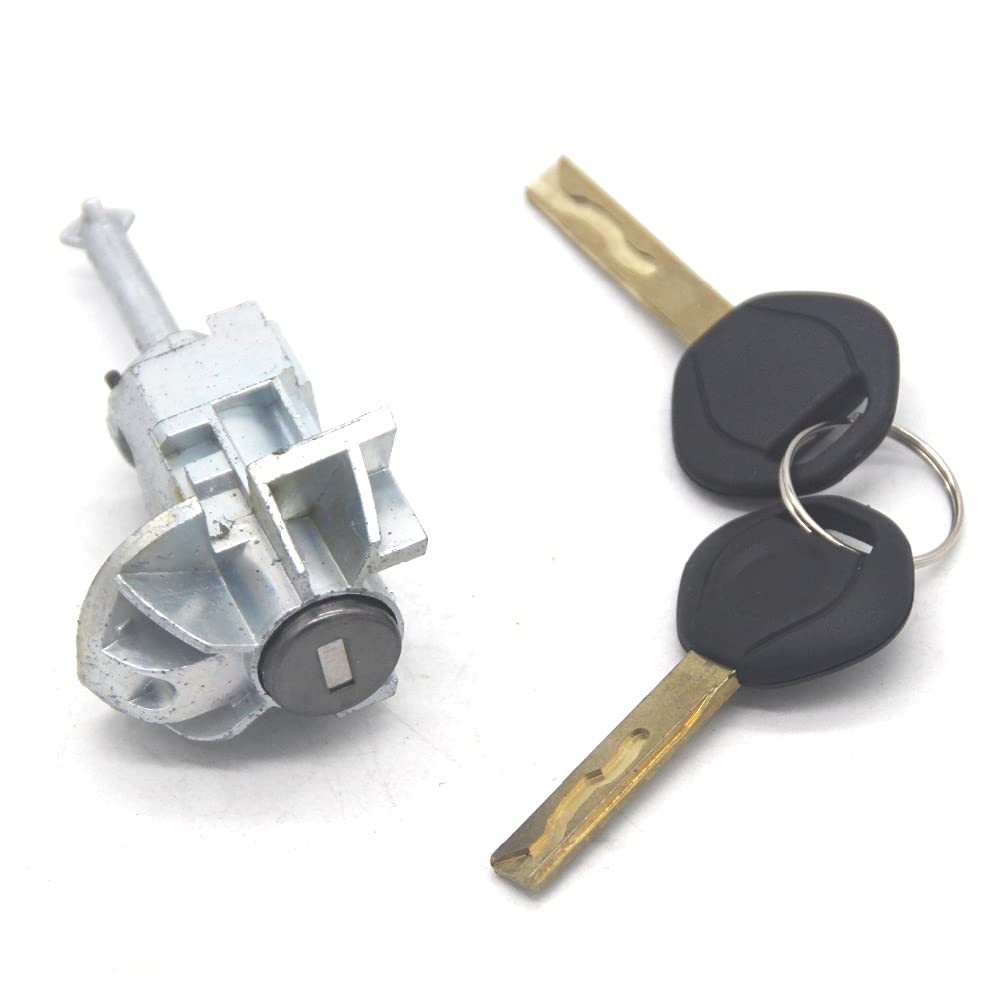 Complete Door Lock Cylinder Front Left Side with 2 Keys, for, E46 3 Series 2001-2006 Automotive Door Lock