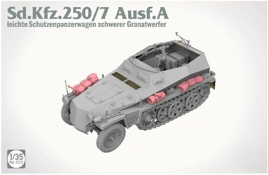 Model Kits 2212 1/35 Sd.Kfz.250/7 Ausf.A Leichter Schützenpanzerwagen Schwerer Granatwerfer (81 mm Mortar)