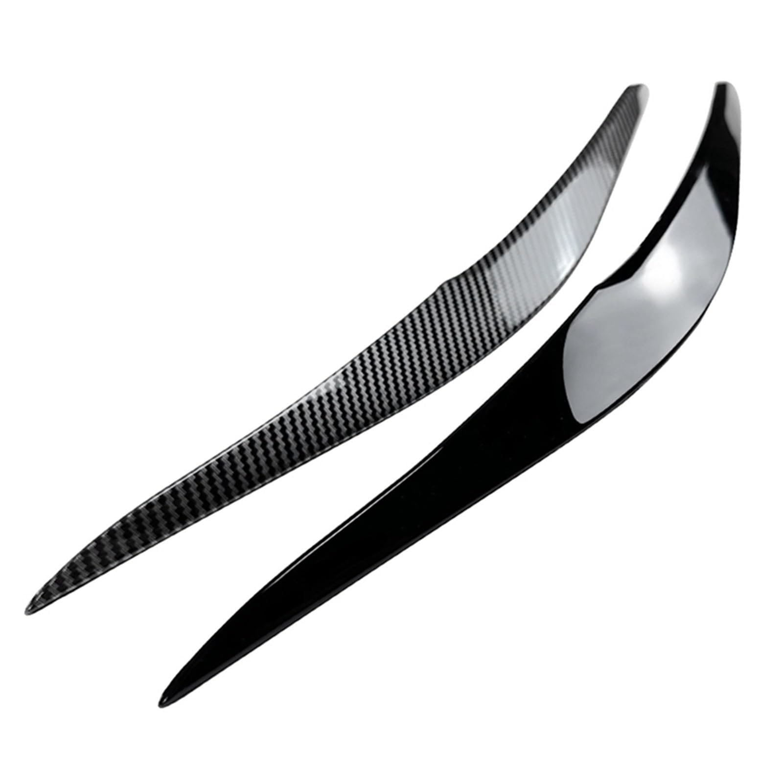 Naklejki samochodowe Pasuje do BMW serii 2 F22 F23 2015-2019 Osłona przedniego reflektora Pasek ozdobny Naklejka ozdobna na brwi Wymiana Rzęsy samochodowe do reflektorów(Gloss Black)