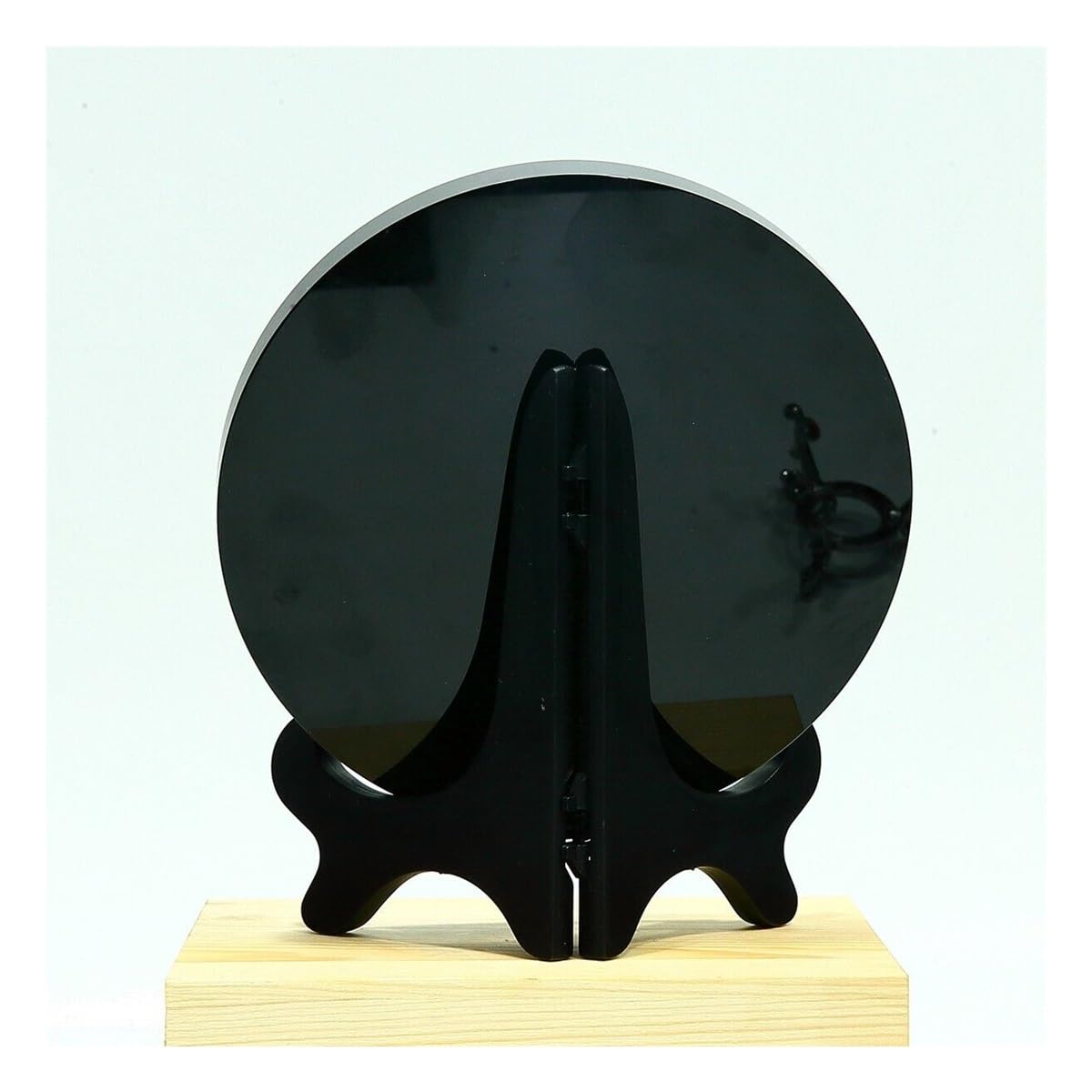 1pcs 30cm Obsidian Disc Quartz Crystal Home Decoration Gem