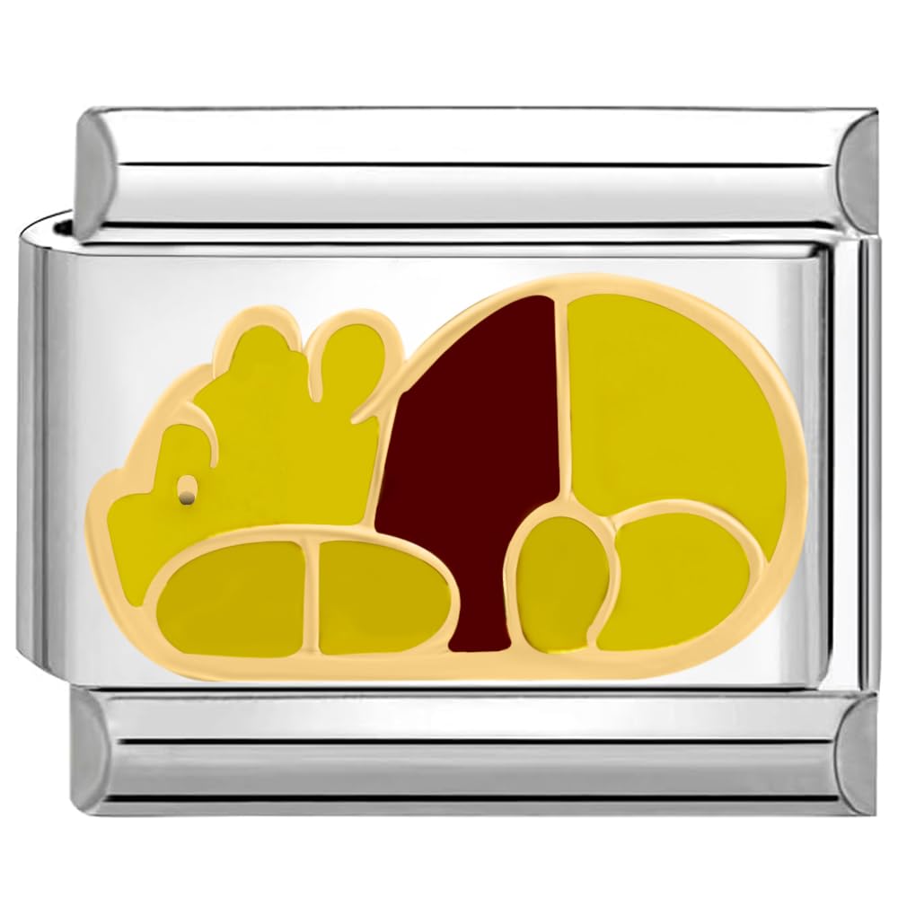 9mm Italian Style Charm Link Module Stainless Steel Winnie for Italian Style Bracelets