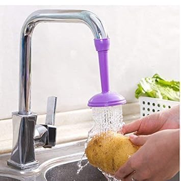 Anugrah Kitchen Faucet Plastic Adjustable Tap Extender, Sink Tap Shower Head Nozzle Saving Water for Kitchen Water Outlet Shower Head Water Filter Sprinkler (Multicolor)