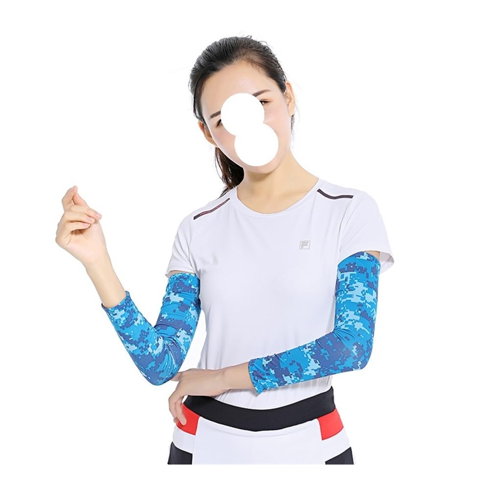 Unisex Fresco Braccio Maniche Uomo Sport Corsa Anti-UV Outdoor Pesca Ciclismo Maniche Braccio Nascondere Tatuaggi