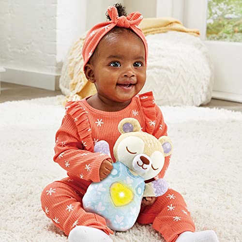 Ours en peluche bébé VTech bleu avec veilleuse musicale dodo