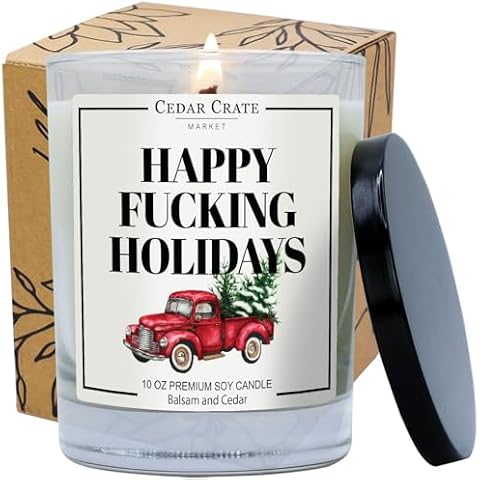 Cedar Crate Market Christmas Candle Cover