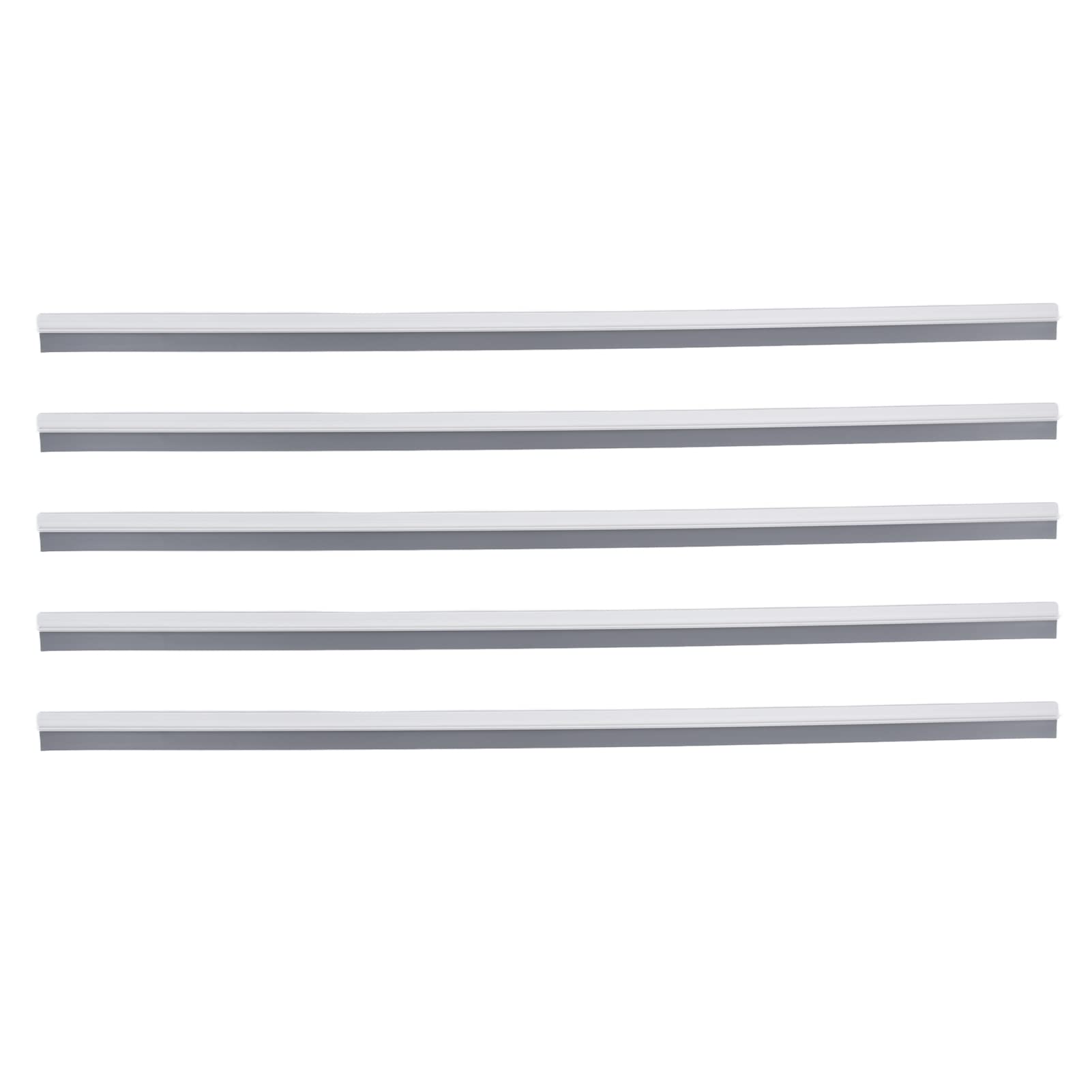 Nastro insonorizzante per porte Impermeabile insonorizzato sotto la striscia di tenuta sotto la porta Guarnizione della porta inferiore per la casa Hotel Materiale PVC 5 metri 5 (Grigio Bianco)