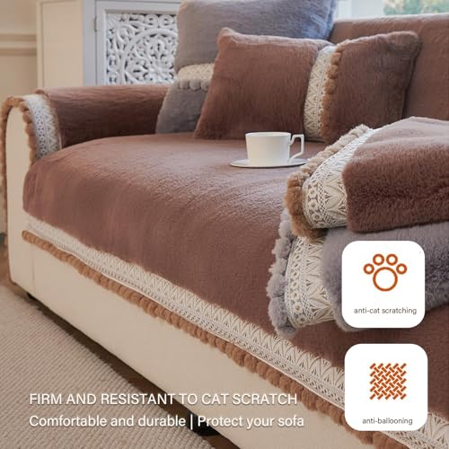 Housse de canapé en peluche chaude pour des soirées cocooning - 7