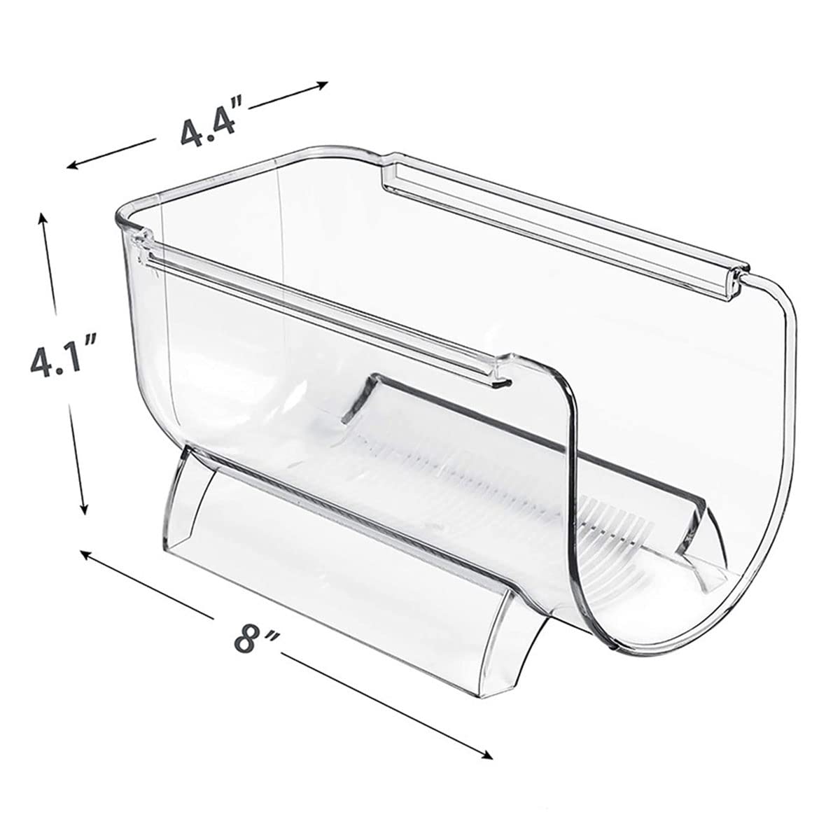 LIUXDIV Wine Rack Countertop, Stackable Water Bottle Storage Rack, Frigerator Organizing Set, Plastic Wine Holder, Refrigerator Organizer Bins, Water Bottle Organizer for Cabinet (6 Bottle)