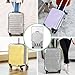 mekueeex 3-Piece Clear PVC Suitcase Cover Set - Luggage Covers for 20, 24, 28 Inch Suitcases - Waterproof, Scratch & Dirt Resistant