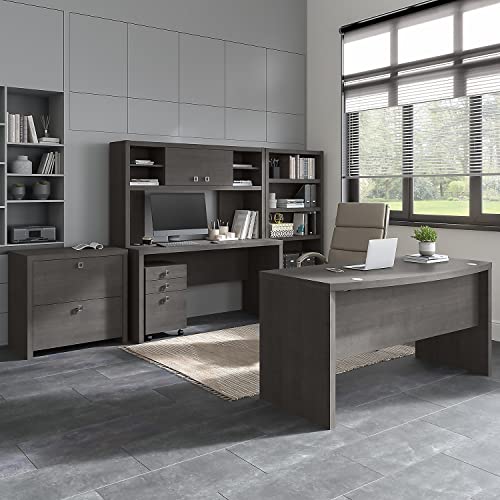 Bush Business Furniture Echo 60W Hutch, Charcoal Maple #TOP7