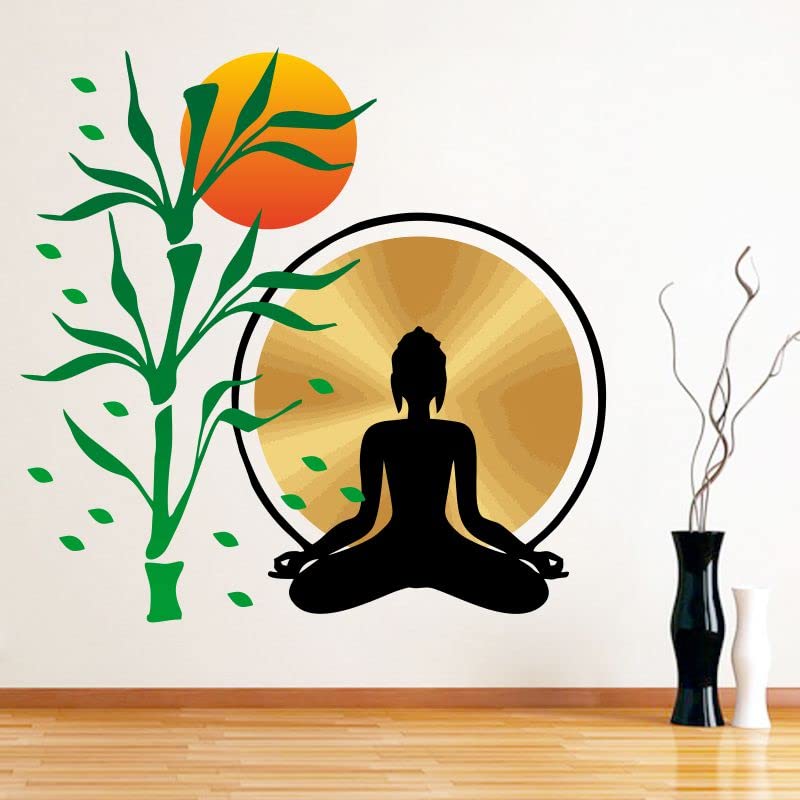Divine Printry Lord Buddha Wall Sticker Size - (55 * 56) cm - (DP0000009L)