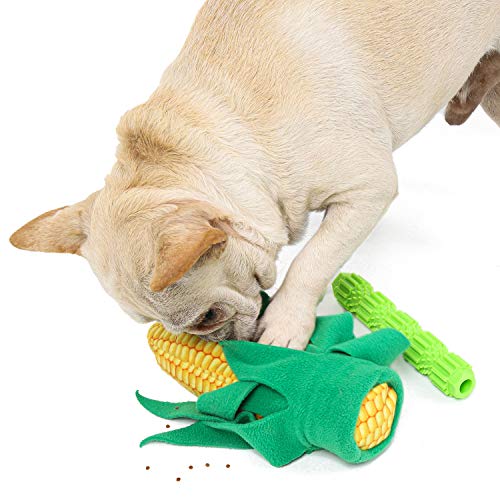 ubest Hunde Schnupftabak Schnüffelspielzeug Hundesuchspiele Mais 24 * 9 * 7.5cm