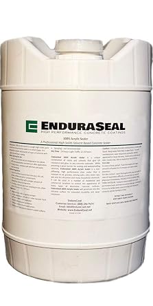 EnduraSeal 100% Acrylic Wet Look Semi Gloss Concrete Sealer Solvent Base - 5 Gallon