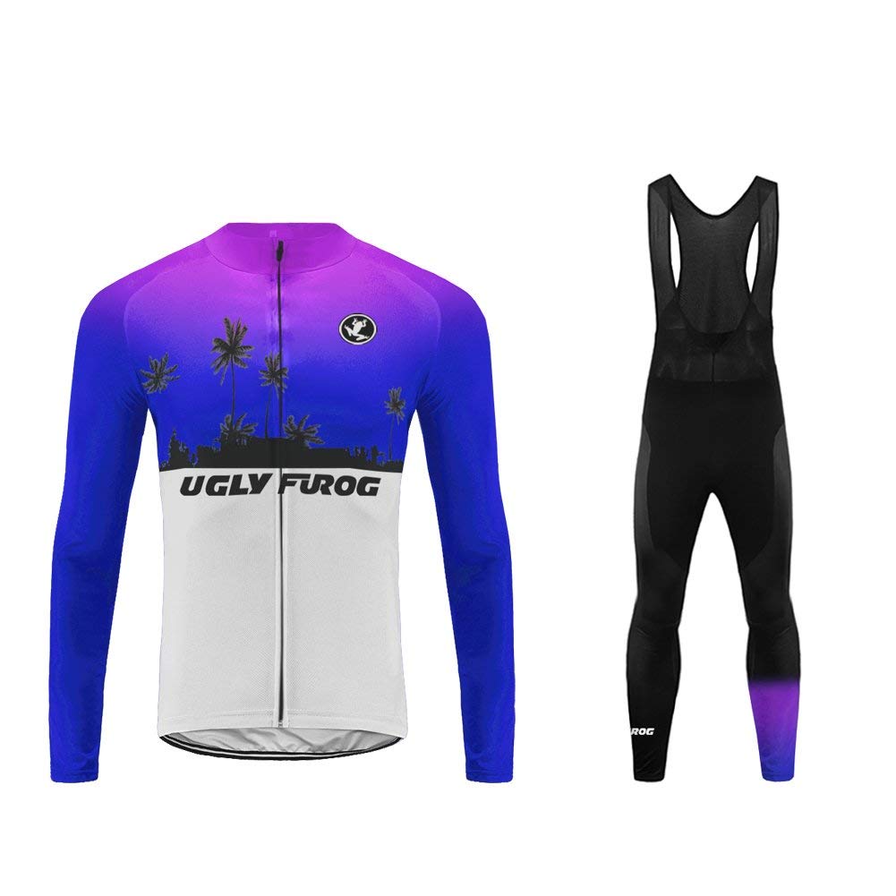 Ugly Frog Completo Abbigliamento Ciclismo Set 2023 Nuovo Donna Invernale, Tuta Ciclismo Termico Pantaloni Lunghi + Manica Lunga per Bicicletta Road Bike Moda XBC02