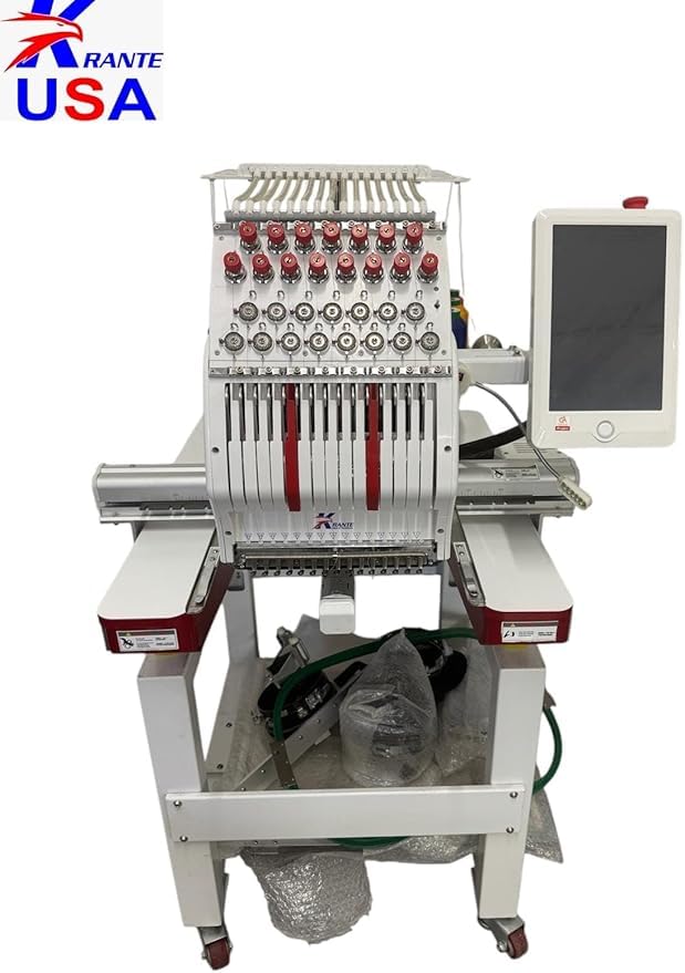 Krante USA Embroidery Machine, Commercial Embroidery Machine with 15 Needles,20x14