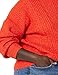 Amazon Essentials Women's Cable Knit Sweater, Soft-Touch Modern Crewneck, Poppy Red, Large, Plus Size Available