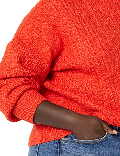 Image of Amazon Essentials Women's Soft-Touch Modern Cable Crewneck Sweater (Available in Plus Size)