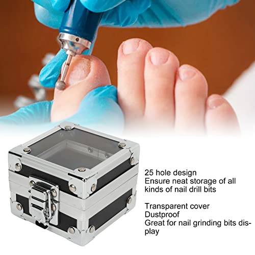 Organizador para 25 brocas de uñas en aluminio miniatura 3