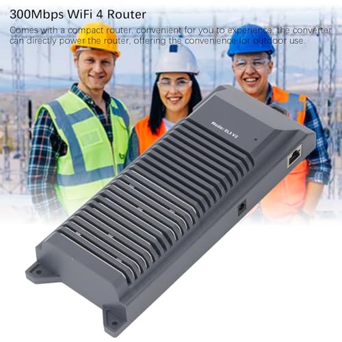 Kit Convertidor de Energía DC para Antena GEN 2 Dishy, Inyector PoE GigE de 150W con Router WiFi de 300Mbps, Convertidor Elevador DC 12V para Uso en Exteriores, RV, Barco y Suministro Solar Off Grid miniatura 2