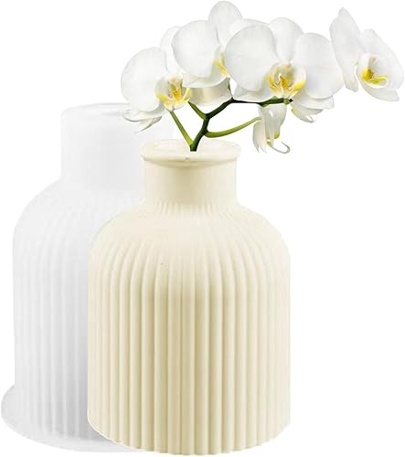 Miniatura 7 de Xuyuan Moldes de jarrón para resina epoxi, moldes de jarrón 3D de silicona  Moldes de fundición de silicona epoxi para florero de flores secas,