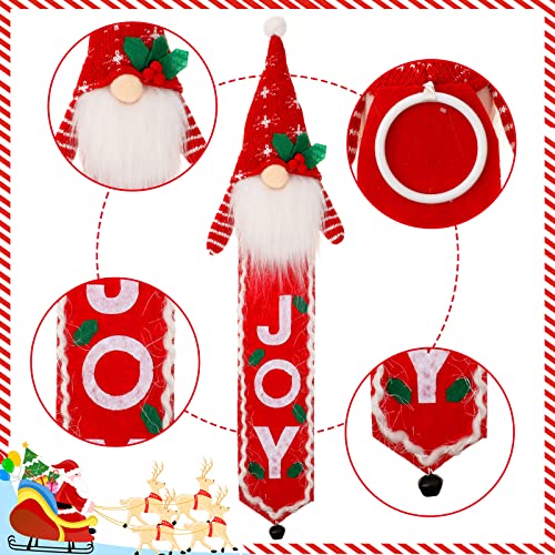 Spiareal Pcs Hanging Christmas Bells Door Hanger Reindeer Snowman Gnome Santa Bells Door Knob Security Door Bells Hanging Welcome Christmas Bells Decorations Door Christmas Ornaments Gnomes Home #TOP1