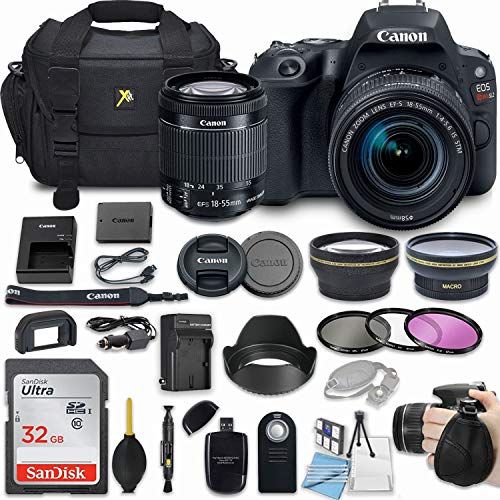 Cámara DSLR Canon EOS Rebel SL2 24.2MP con lente EF-S 18-55mm