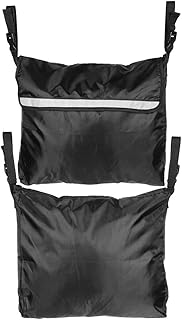 Bolsa para silla de ruedas, resistente al desgaste, ligera, para transportar objetos sueltos, accesorio para silla de ruedas, color negro