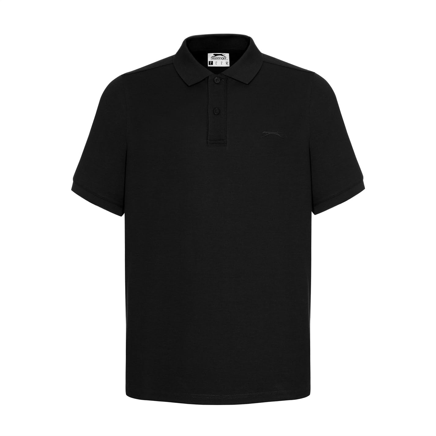 Slazenger Mens Plain Polo Shirt Black 3XL