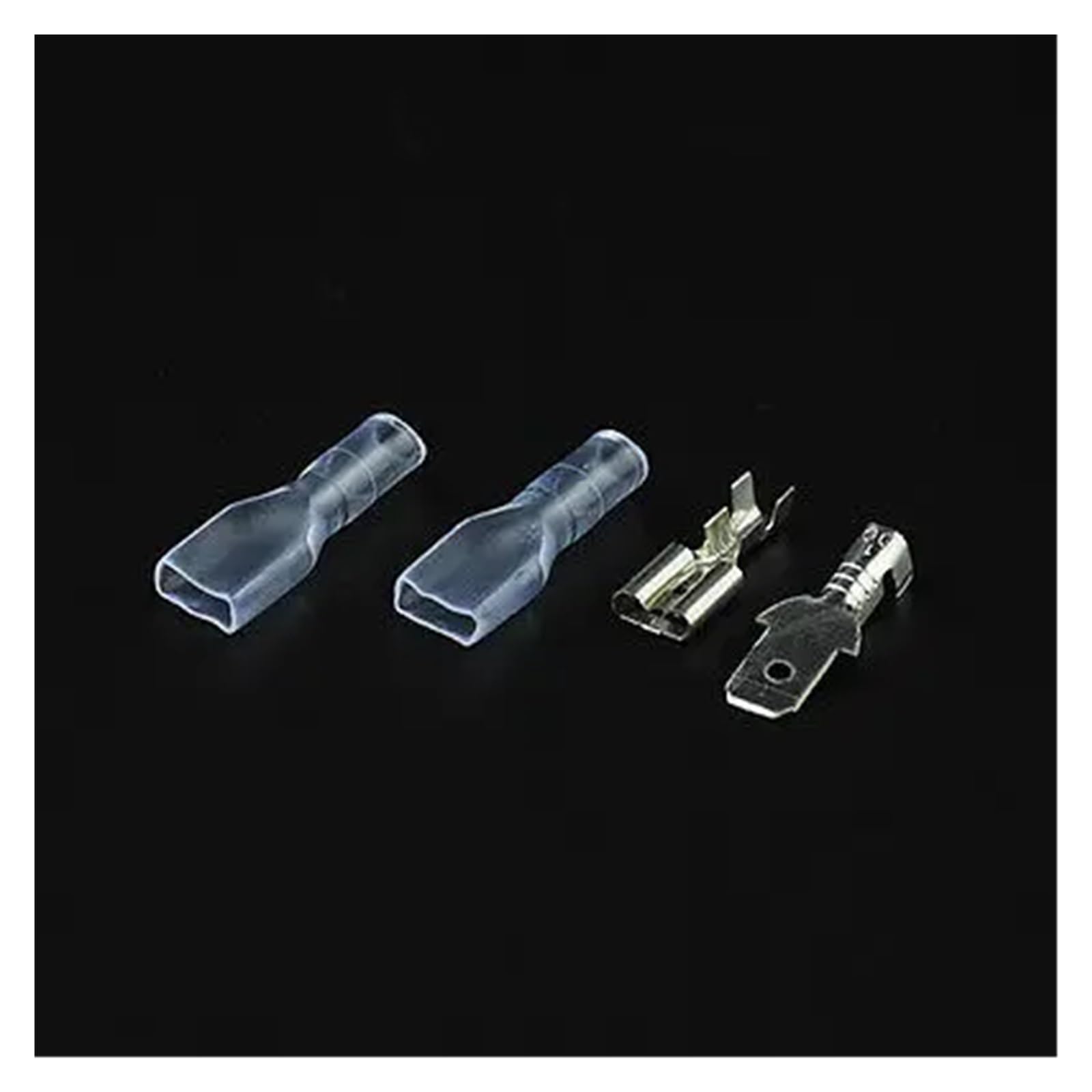 ZDVHOMCB 50 Pairs 4.8mm Crimp Terminal Female Male Spade Connector With 2 Cases