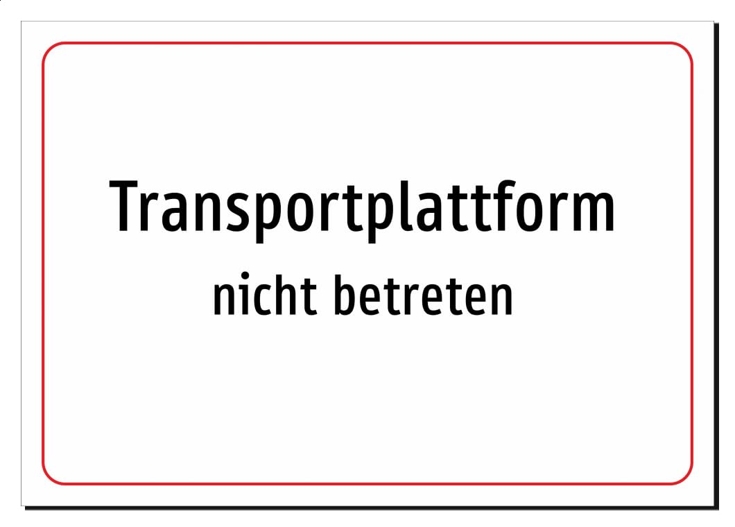 38615-DE-T-07 | Transportplattform - nicht betreten