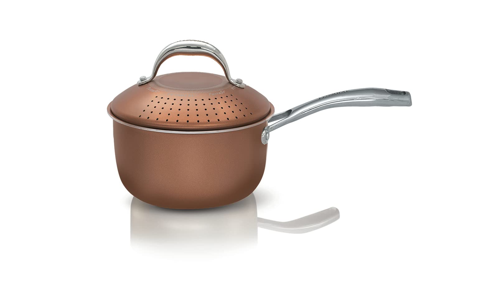 Pastasi Magnifiqa® Pensofal - Pentola Pasta Antiaderente 16cm Con Rivestimento Diamante 24K, Per Induzione E Forno - Foto 7