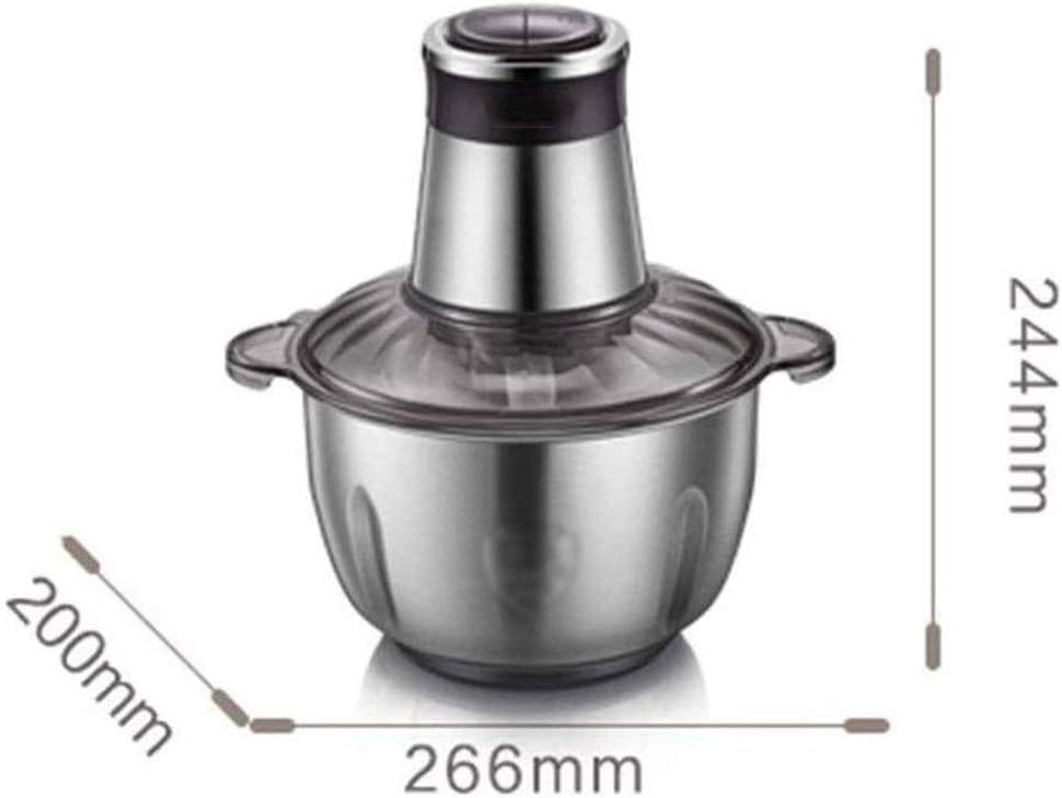 Electric Mini Meat Grinder, Food Chopper Stainless Steel Processor for, Vegetables, Fruits and Nuts, Bowl