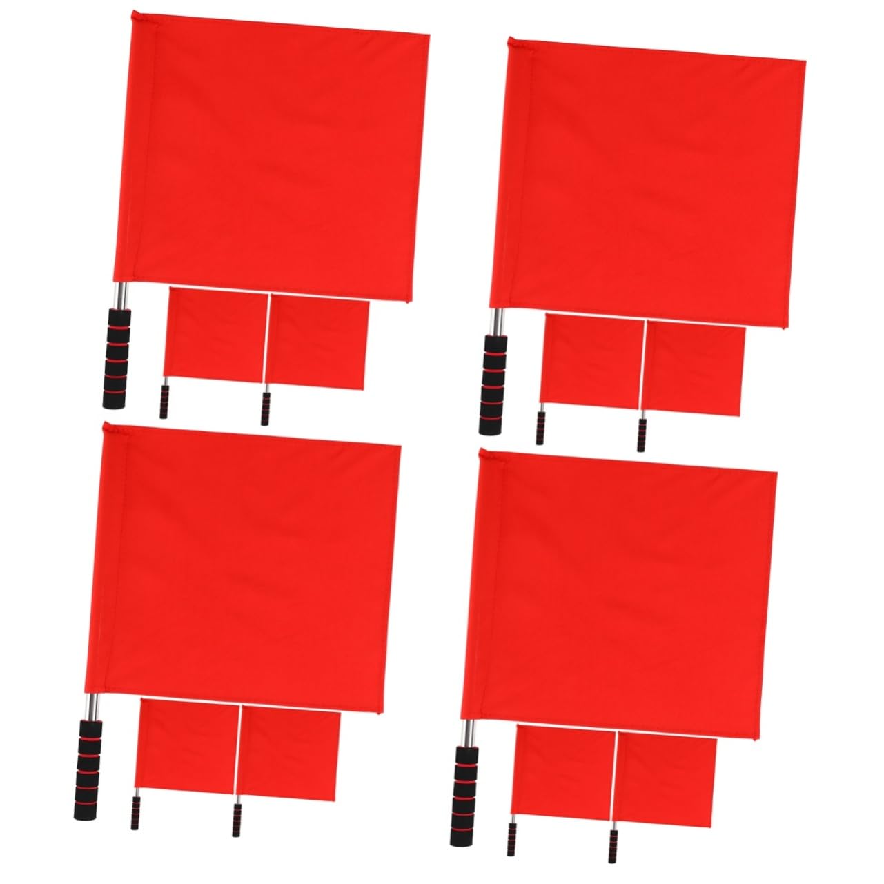 Abaodam 4 Ensembles Drapeaux De Drapeaux Pour Circulation Événements Accessoire Avec Ergonomique 3 Pièces * 4