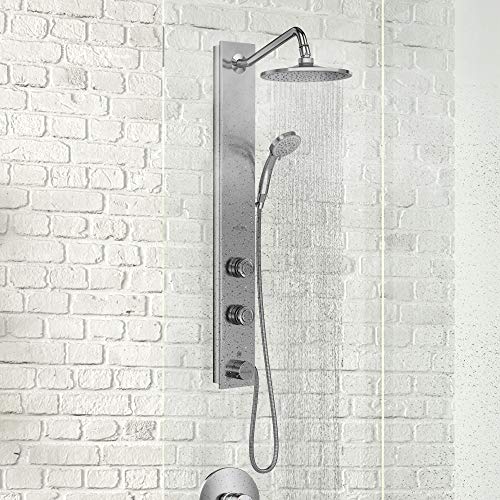 PULSE ShowerSpas 1021-SSB Aloha Shower System with 8