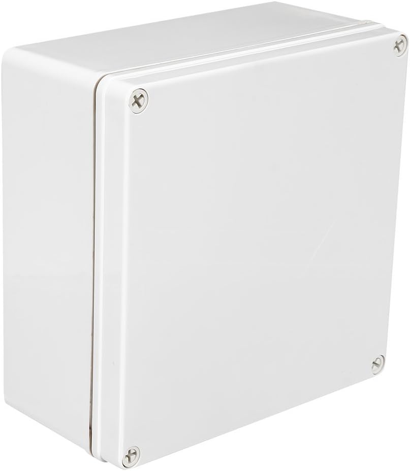 uxcell 200x200x95mm/7.87x7.87x3.74inch Wateproof IP67 Electronic ABS Plastic DIY Junction Project Box Enclosure Case Outdoor/Indoor