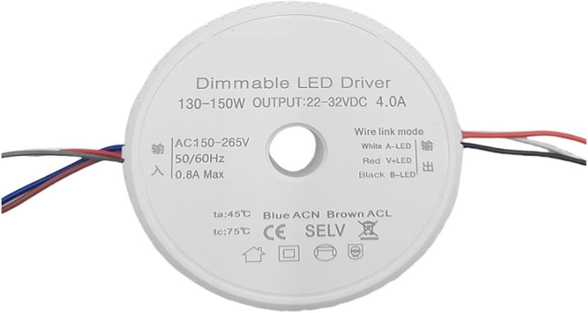 LED Driver Power Supply Two-Wire Parallel Three-Wire Nordic lamp Three-Color dimming LED Ballast(Three Wire 6.0A 200 2200W)