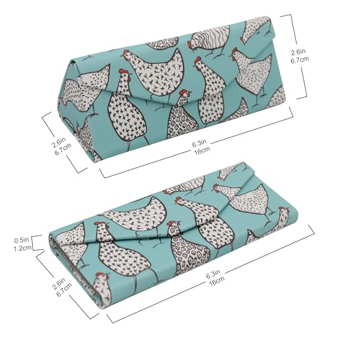 Image of Real Sic Glasses Case for Men and Women - Magnetic Folding Hard Shell Sunglass Holder - Inspired by Adorable Animals