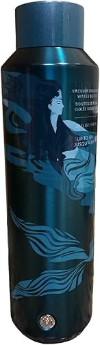 Starbucks Botella de agua de acero inoxidable sirena sirena 20 oz (verde)