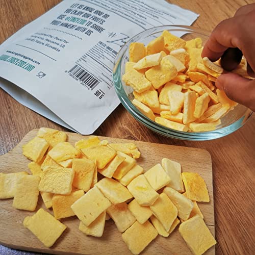 Gefriergetrocknete Mango | XL 300g Ohne Zuckerzusatz Mangos Gefriergetrocknet | Freeze Dried Fruit Mangoe Getrocknet | Trocken Früchte Keine Zusätze | Trockenmango ZingyZoo