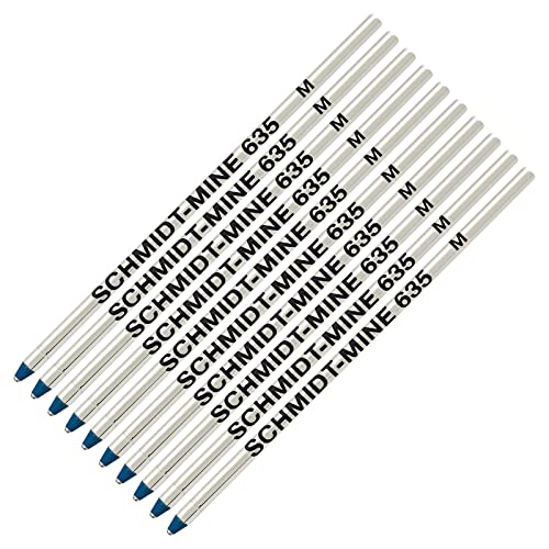 Schmidt 635 recharge pour Lamy Lm21 M21bl stylo à bille bleu 10-pack