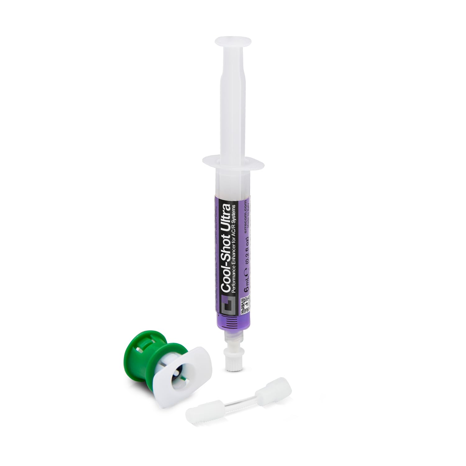 Cool-Shot Ultra, A/C Performance Enhancer Additive to Restore the Original Efficiency of Vehicle A/C Systems, 6 mL Cartridge, includes R1234yf Adapter