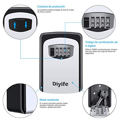 Caja metálica con llave 14 caja metalica con llave marca Diyife (2)