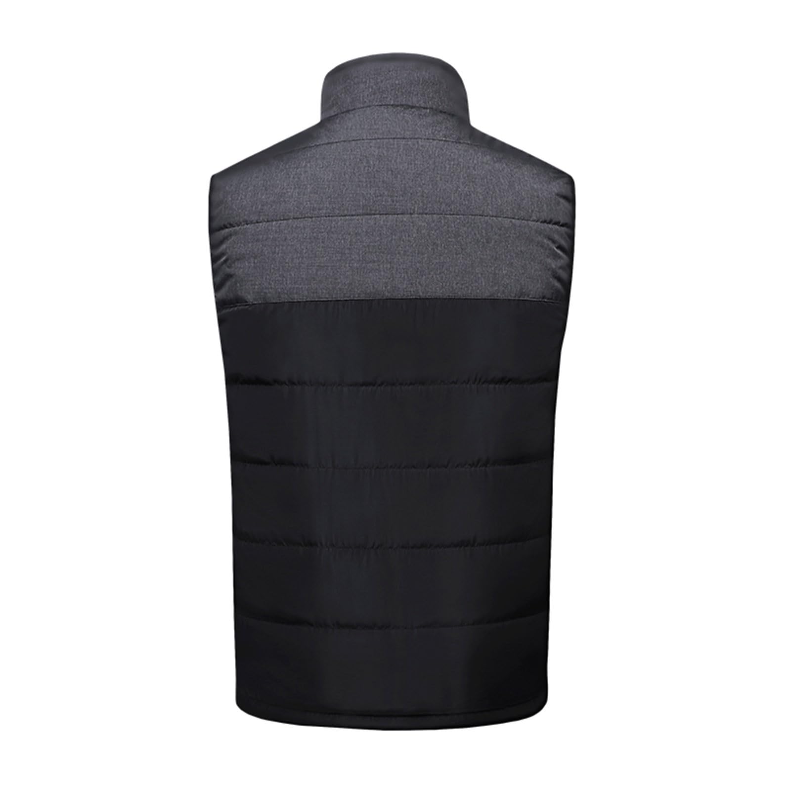 Chaleco calefactable para hombres y mujeres, chaqueta calefactable, 17 zonas de calentamiento, 3 temperaturas ajustables, chaleco térmico unisex con calefacción, chaleco térmico sin mangas, chaleco