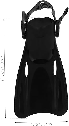 Miniatura 2 de Aletas cortas ajustables para nadar y esnórquel, aletas de agua de ajuste anatómico para hombres y mujeres, diseño cómodo que reduce la fatiga del