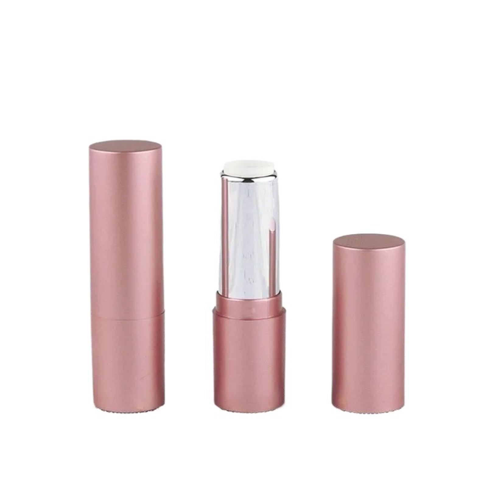 Leere Lippenstift-Röhren, 10 Stück, 12,1 mm, leere Lippenstift-Behälter, Flaschen, matt, Roségold, Lippenstift, Lippenstift, Lippenstift, Lippenstift, Tuben für DIY-Lippenstift (30 Stück)