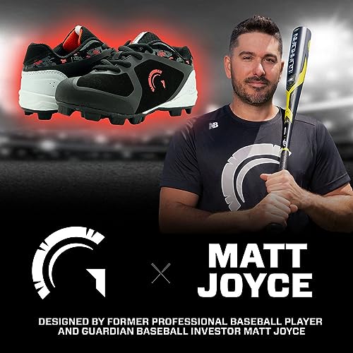 Guardian Baseball Youth Low Top Baseball Cleats For Boys And Girls Softball Cleats - Black/Red thumb #5